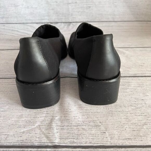 DONALD J Pliner Black Block Heel Loafer Size 9N - Picture 7 of 14